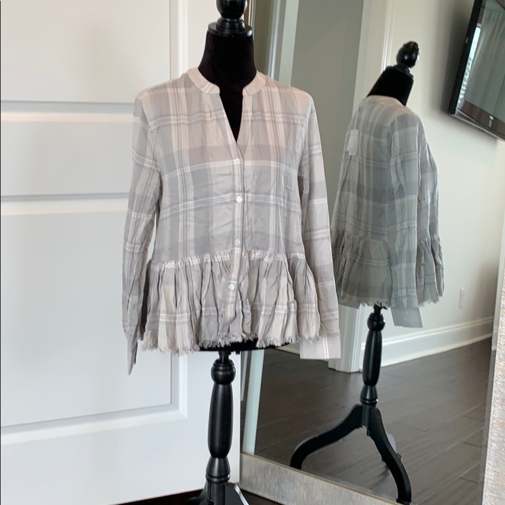 Grey Button up